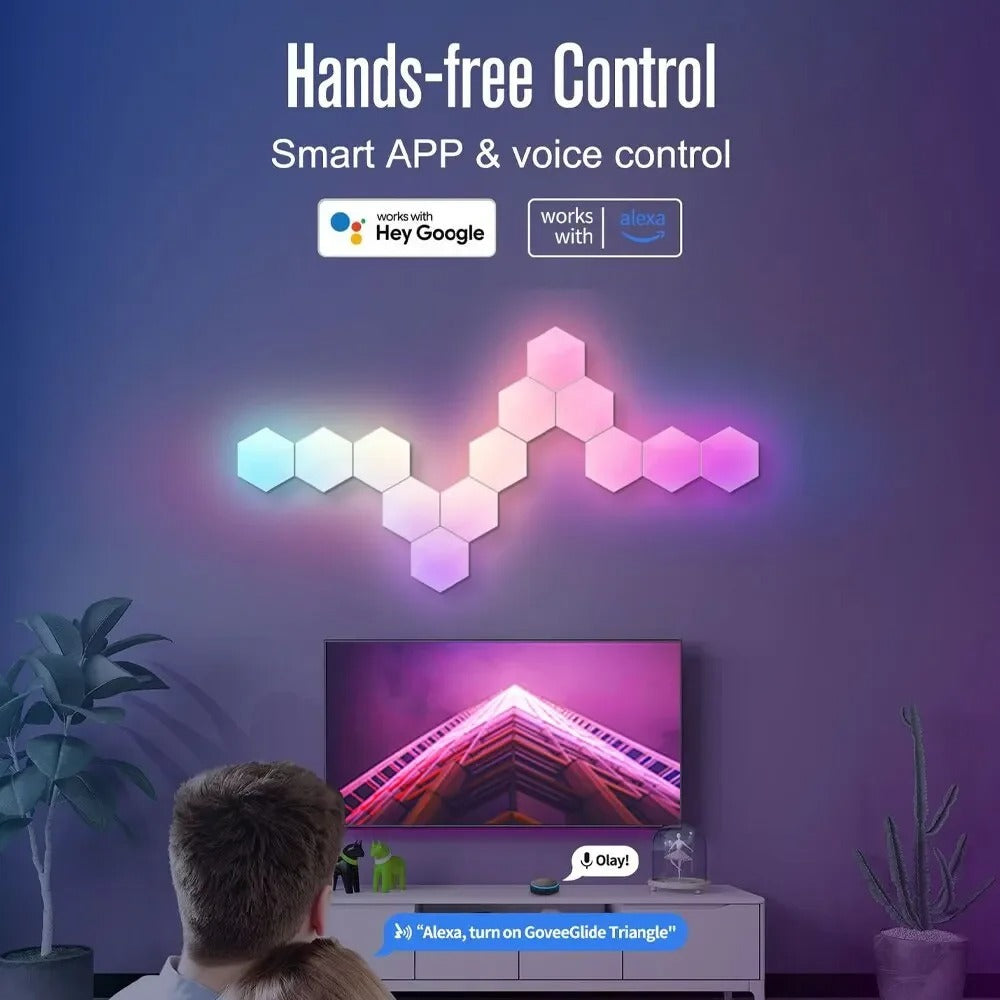 RGB Hexagon Wall Panels