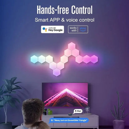 RGB Hexagon Wall Panels